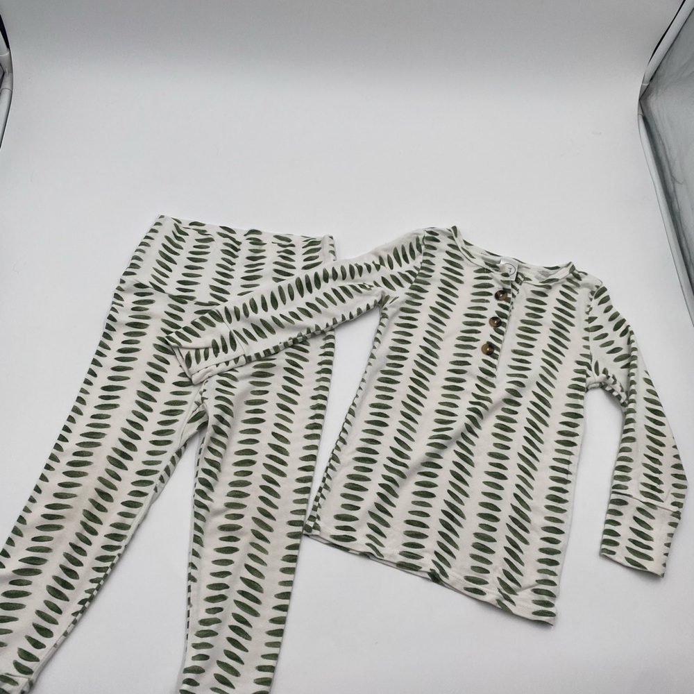 Kids LouLou Green Leaf Pajamas